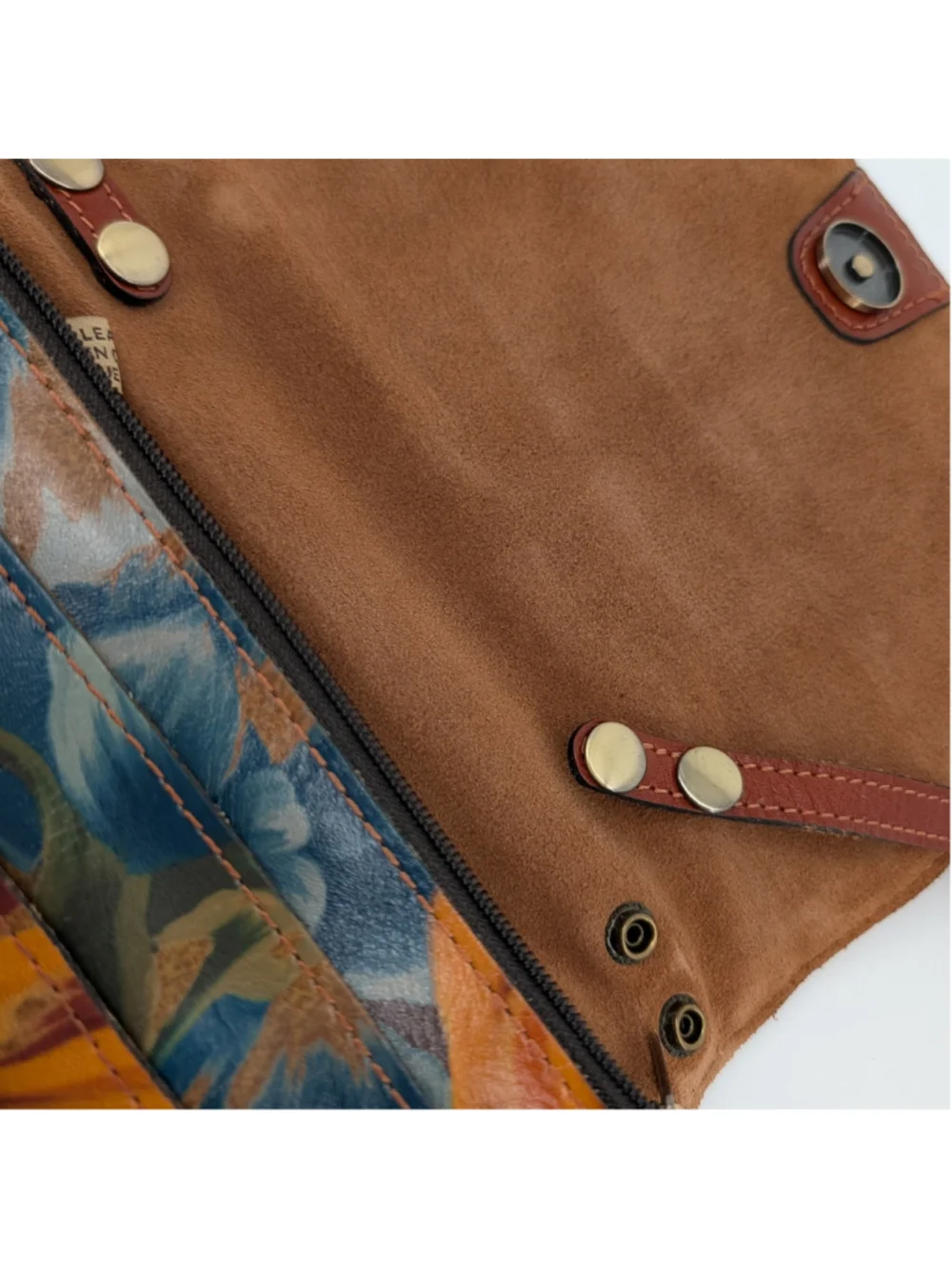 Patricia Nash Penley Marigold Harvest Quilted Leather Crossbody Clutch Dust Bag
